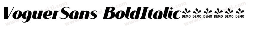 VoguerSans BoldItalic字体转换